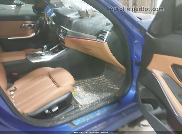 3MW5U9J01N8C40150 2022 BMW 3 SERIES Blue წინა სალონის ხედი