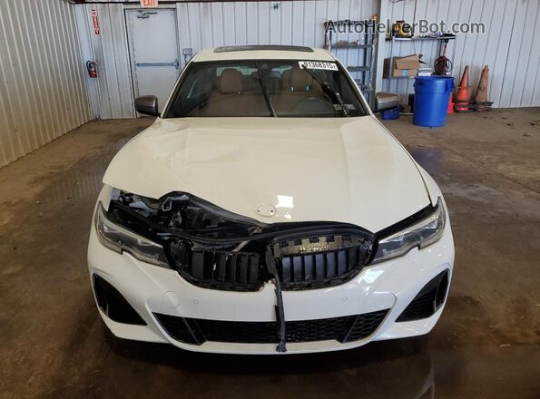 3MW5U9J06M8B61314 2021 BMW M3 Белый Вид спереди