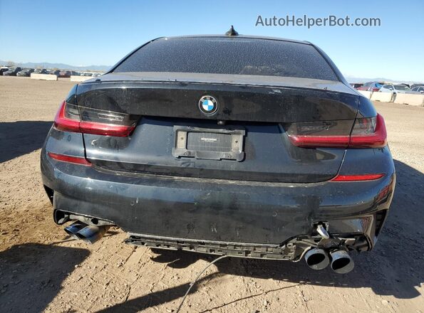 3MW5U9J0XM8B66029 2021 BMW M3 Black Вид ззаду