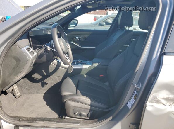 3MW69CW00S8F40432 2025 BMW 3 SERIES Gray Widok wnętrza z przodu
