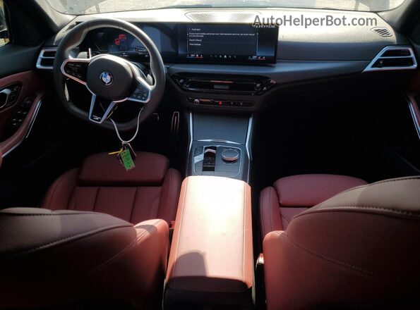 3MW69CW01S8F22876 2025 BMW 3 SERIES Black Dashboard view