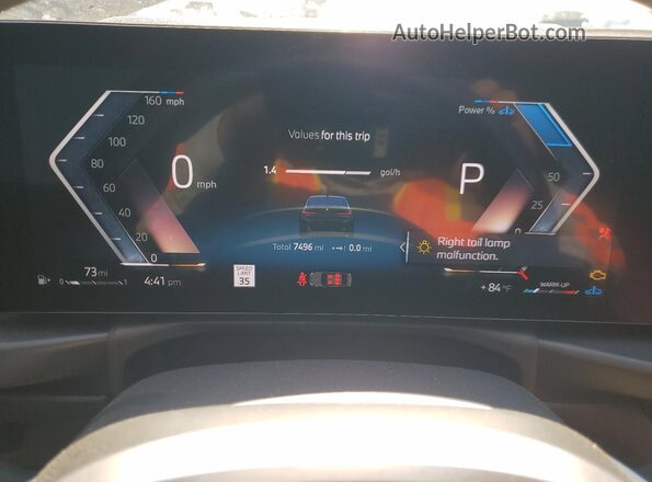 3MW69CW01S8F22876 2025 BMW 3 SERIES Black Instrument cluster view