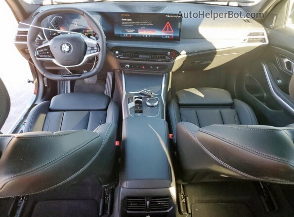 3MW69CW07S8F16029 2025 BMW 3 SERIES Black Առջևի վահանակի տեսք