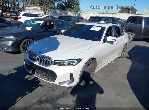 3MW69FF00P8C97987 2023 BMW 3 SERIES White Առջևի ձախ երեք քառորդ տեսարան