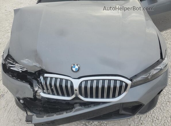 3MW69FF00R8E80955 2024 BMW 3 SERIES Gray Widok wnętrza z tyłu