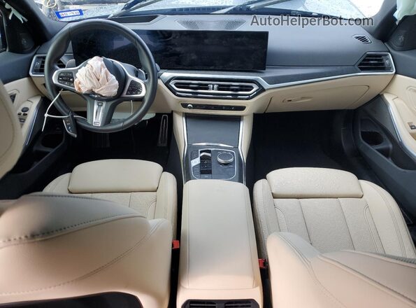 3MW69FF00R8E80955 2024 BMW 3 SERIES Gray Widok deski rozdzielczej