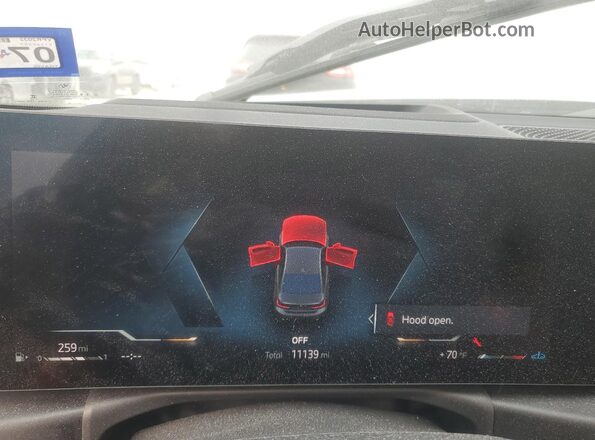 3MW69FF00R8E80955 2024 BMW 3 SERIES Gray Widok zestawu wskaźników