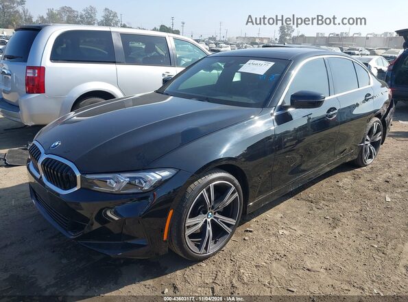 3MW69FF01R8E43896 2024 BMW 3 SERIES Black Vista tres cuartos delantera izquierda