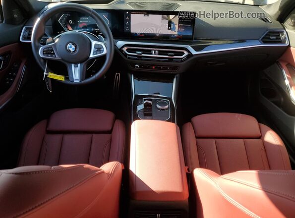 3MW69FF06R8E68924 2024 BMW 3 SERIES Black წინა პანელის ხედი