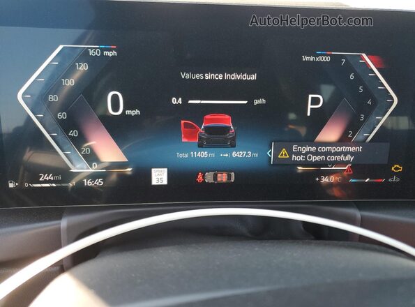 3MW69FF06R8E68924 2024 BMW 3 SERIES Black ხელსაწყოთა პანელის ხედი