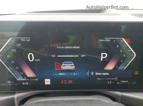 3MW89FF03P8D10286 2023 BMW 3 SERIES Белый Вид щитка приборов