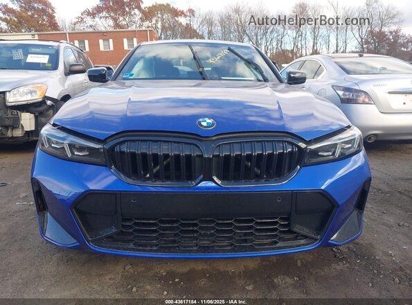 3MW89FF04P8C93711 2023 BMW 3 SERIES Blue Вид щитка приладів