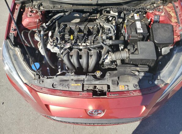 3MYDLBYV6KY509525 2019 TOYOTA YARIS Red Rear interior view