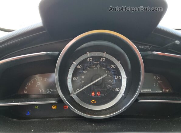 3MYDLBZV9GY108136 2016 TOYOTA SCION White Instrument cluster view