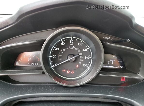 3MZBN1V76HM126827 2017 MAZDA 3 Black Widok zestawu wskaźników
