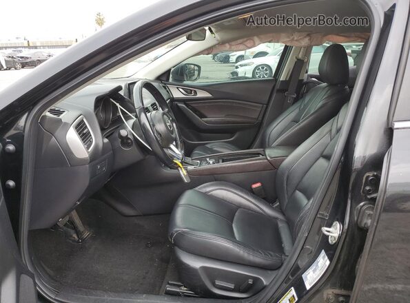 3MZBN1V76HM126827 2017 MAZDA 3 Black Widok wnętrza z przodu