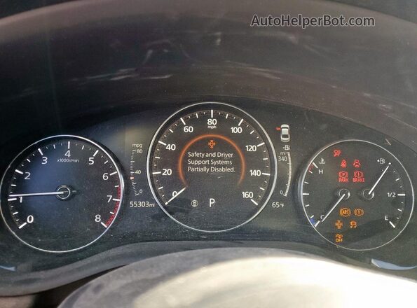 3MZBPAALXNM301265 2022 MAZDA 3 Blue Instrument cluster view