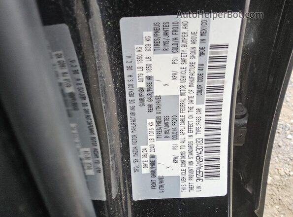 3MZBPAAM8RM430183 2024 MAZDA 3 Black Вид підкапотного простору