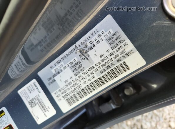3MZBPBAY4NM319357 2022 MAZDA 3 Blue VIN კოდის სტიკერის ხედი