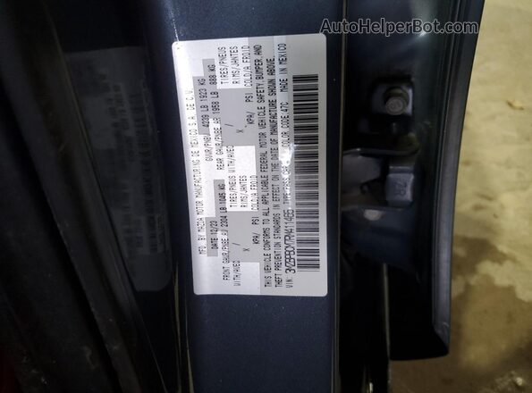 3MZBPBCM7RM411465 2024 MAZDA 3 Серый Вид наклейки с VIN-кодом