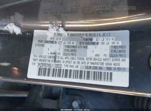 3MZBPBCM9LM130632 2020 MAZDA 3 Gray Engine compartment view