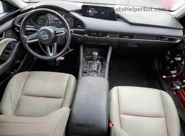 3MZBPBDM1LM117551 2020 MAZDA 3 Red Dashboard view