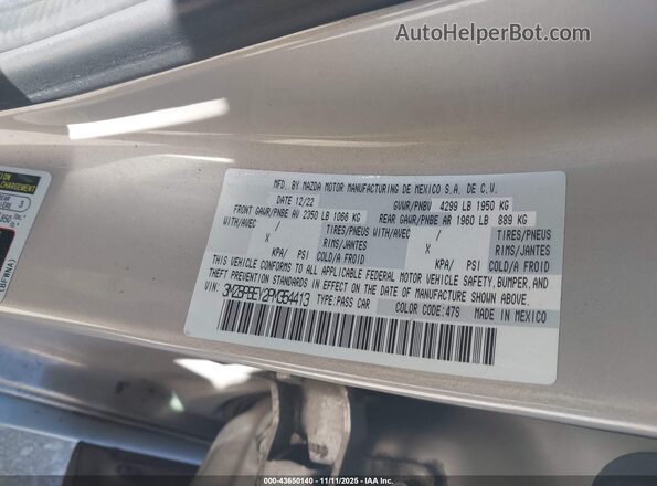 3MZBPBEY2PM354413 2023 MAZDA 3 Champagne Շարժիչի բաժամունքի տեսք