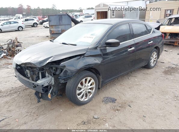3N1AB7AP0HY320815 2017 NISSAN SENTRA Black წინა მარცხენა ხედი სამი მეოთხედიდან