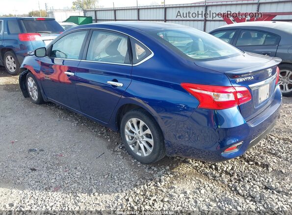 3N1AB7AP0KY218065 2019 NISSAN SENTRA Blue უკანა მარცხენა