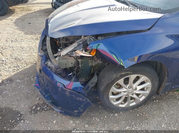 3N1AB7AP0KY218065 2019 NISSAN SENTRA Blue წინა ხედი