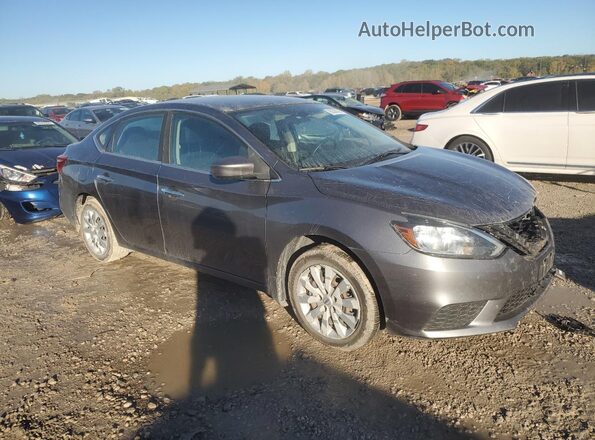 3N1AB7AP0KY324869 2019 NISSAN SENTRA Серый Передняя правая четверть