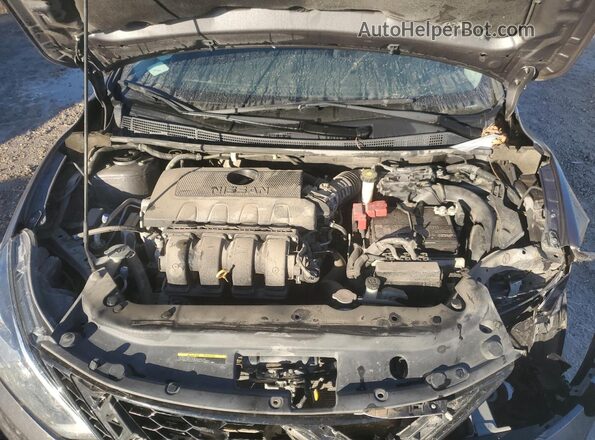 3N1AB7AP0KY324869 2019 NISSAN SENTRA Серый Вид задней части салона