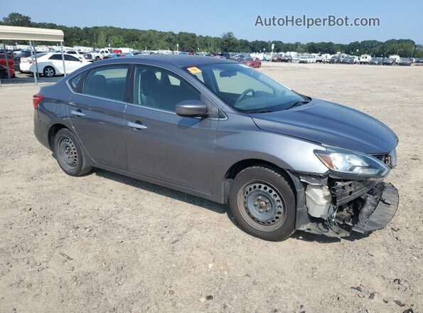 3N1AB7AP1JY226142 2018 NISSAN SENTRA Серебряный Передняя правая четверть