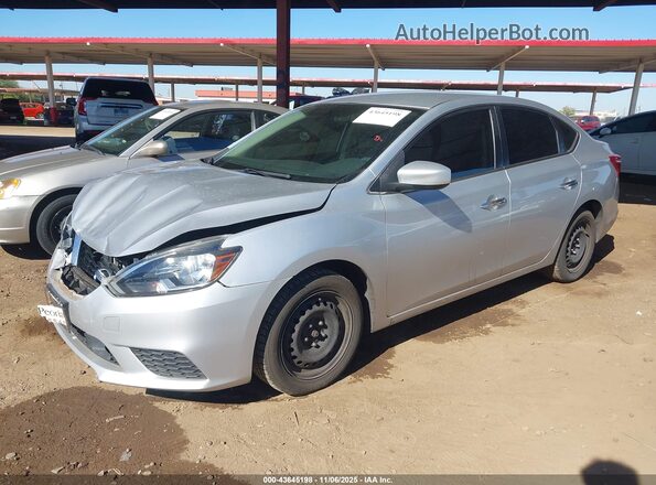 3N1AB7AP1KY249115 2019 NISSAN SENTRA Silver Передня ліва чверть