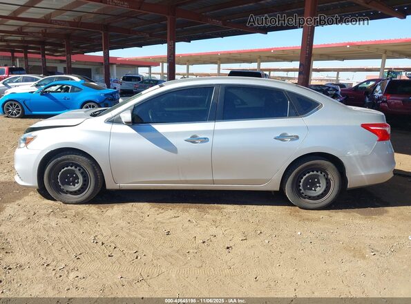 3N1AB7AP1KY249115 2019 NISSAN SENTRA Silver Панорамний вид салону 360°