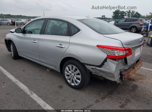3N1AB7AP3HL660960 2017 NISSAN SENTRA Silver Tył lewy