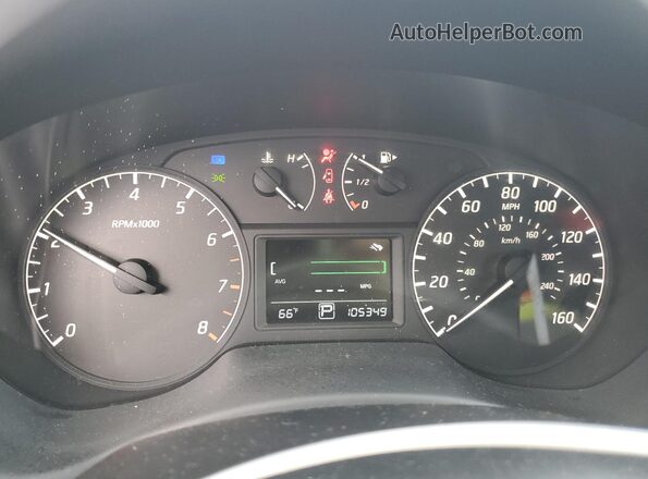 3N1AB7AP6GY255404 2016 NISSAN SENTRA Black Widok zestawu wskaźników