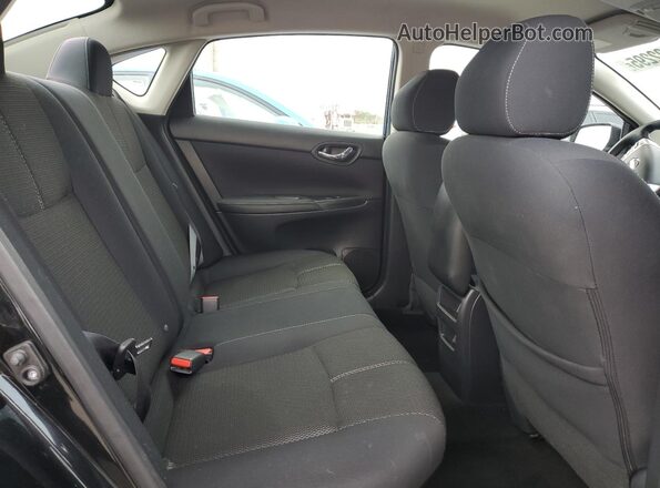 3N1AB7AP6GY255404 2016 NISSAN SENTRA Black Widok tylnych siedzeń