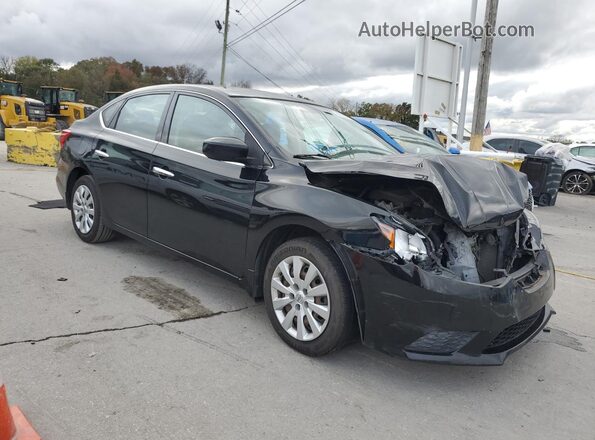 3N1AB7AP6GY255404 2016 NISSAN SENTRA Black Przód prawy