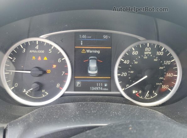 3N1AB7AP6KY253841 2019 NISSAN SENTRA White Vista del cuadro de instrumentos