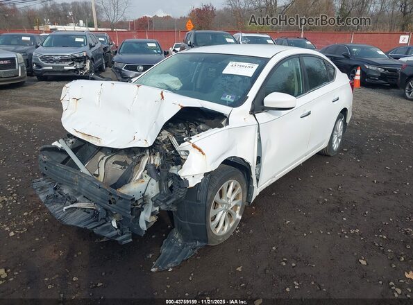 3N1AB7AP7KY381246 2019 NISSAN SENTRA White Front view