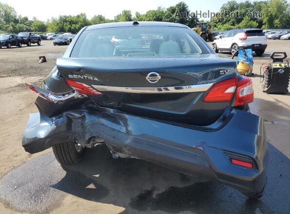 3N1AB7AP9GY293595 2016 NISSAN SENTRA Blue Вид ззаду