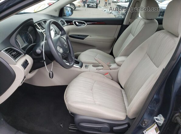 3N1AB7AP9GY293595 2016 NISSAN SENTRA Blue Вид салону спереду