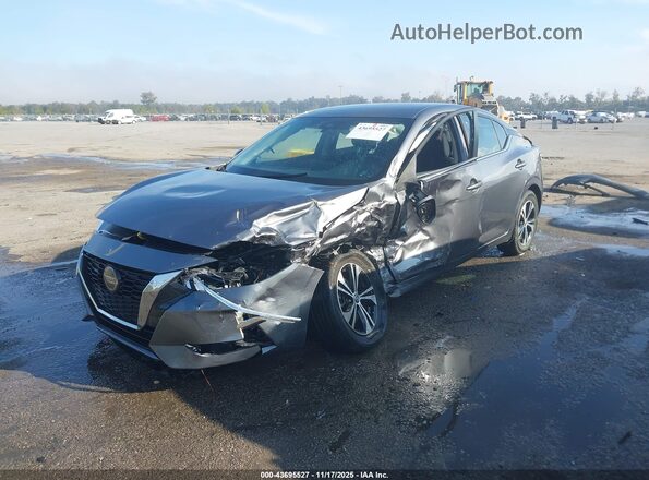 3N1AB8CV0PY280123 2023 NISSAN SENTRA Gray Առջևի ձախ երեք քառորդ տեսարան