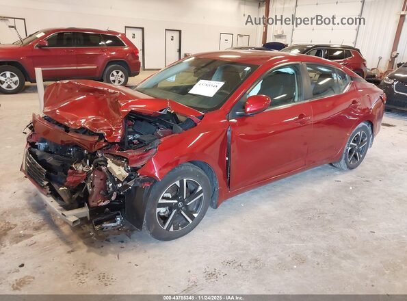 3N1AB8CV0SY204510 2025 NISSAN SENTRA Red Vista tres cuartos delantera izquierda