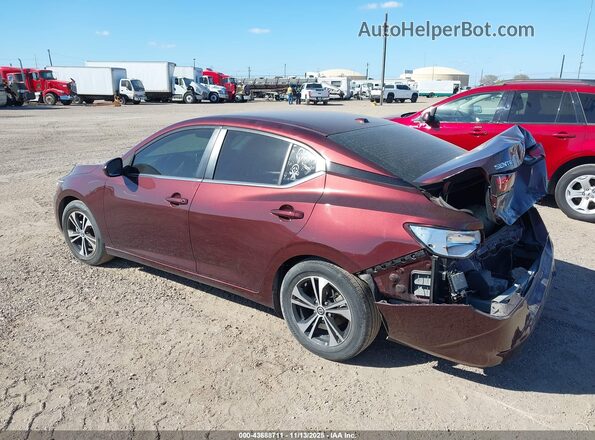 3N1AB8CV6PY318941 2023 NISSAN SENTRA Maroon Trasero izquierdo