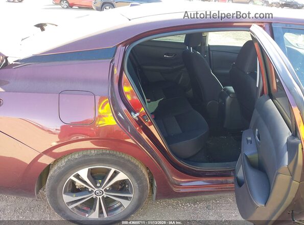 3N1AB8CV6PY318941 2023 NISSAN SENTRA Maroon Vista de la etiqueta del VIN