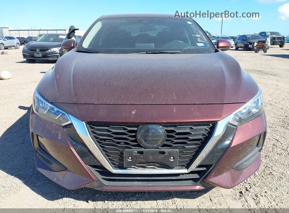 3N1AB8CV6PY318941 2023 NISSAN SENTRA Maroon Vista del cuadro de instrumentos