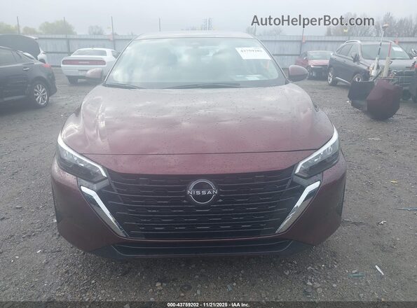 3N1AB8CV7SY302014 2025 NISSAN SENTRA Maroon Rear interior view