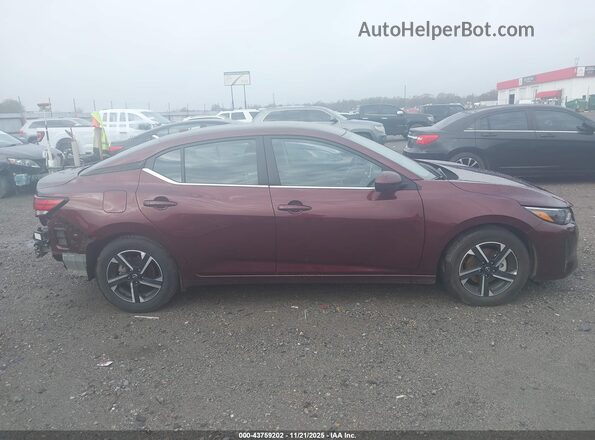 3N1AB8CV7SY302014 2025 NISSAN SENTRA Maroon 360 interior view